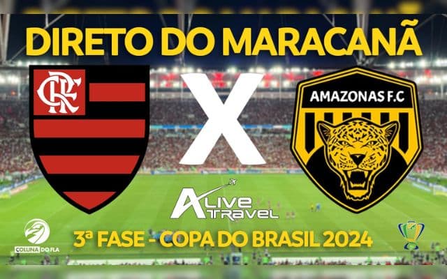 AO VIVO: assista a Flamengo x Amazonas com o Coluna do Fla