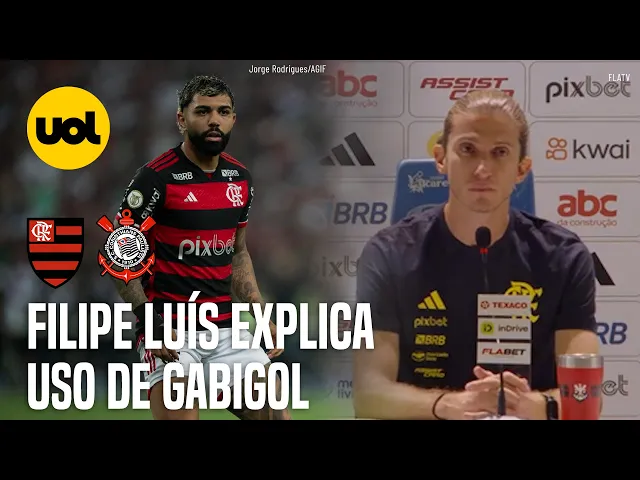 Filipe Luís brinca com água, cita 'máquina na mão' e explica uso de Gabigol