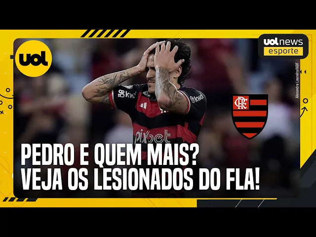 Flamengo tem quase um time lesionado! Veja quem está fora além de Pedro