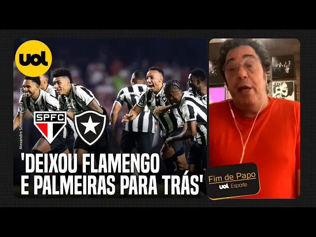 'Botafogo passou Flamengo e Palmeiras e é o time do momento', afirma Casão