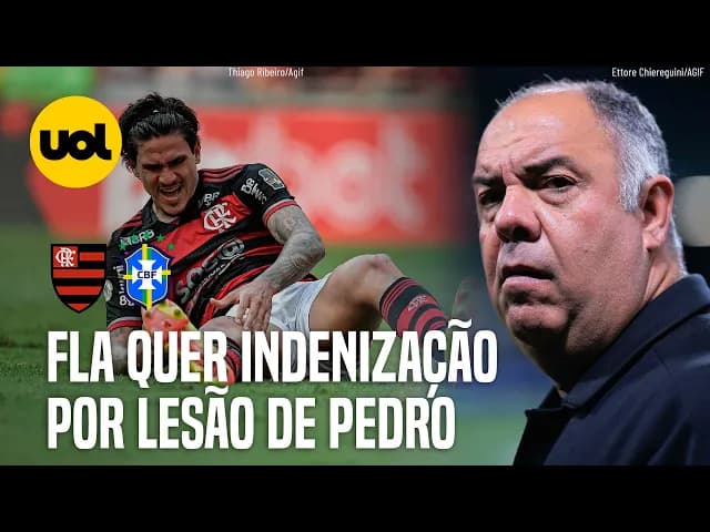 CBF promete ajuda ao Flamengo por grana da Fifa após lesão de Pedro