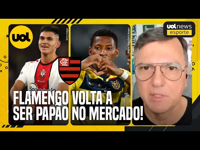 Flamengo papão no mercado! Mauro Cezar dá detalhes sobre Alcaraz e Plata