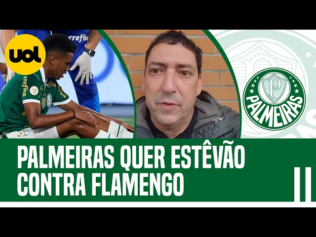 PVC: Palmeiras espera que Estêvão possa jogar primeiro jogo contra Flamengo