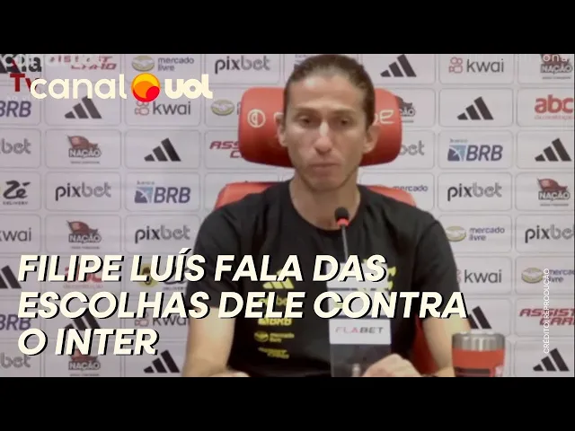 Filipe Luís explica mexidas e diz que Flamengo 'nunca comemora empate'