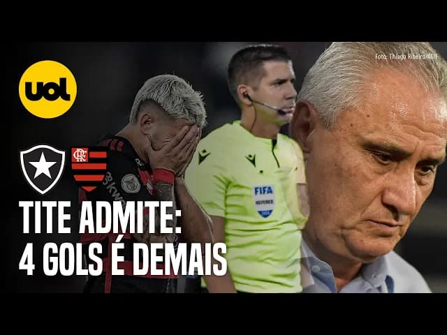 Tite parabeniza Botafogo e alerta: 'Flamengo não pode tomar quatro gols'