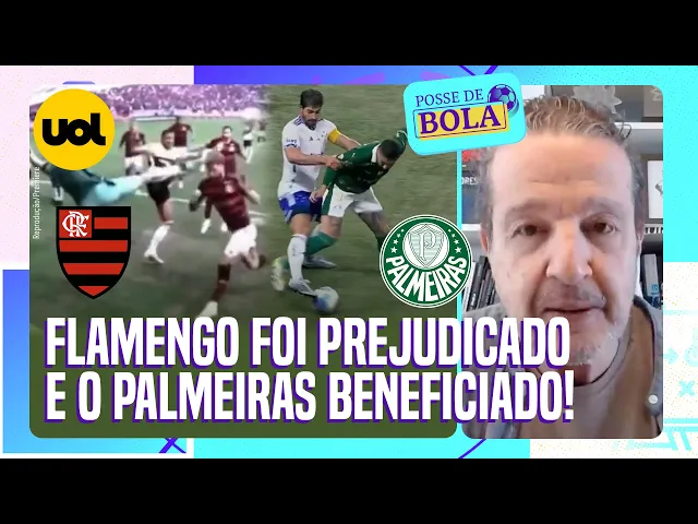 Juca: Flamengo foi prejudicado, e o Palmeiras ajudado pela arbitragem