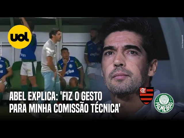 'Gesto obsceno': como Daronco explicou expulsão de Abel em Palmeiras x Fla