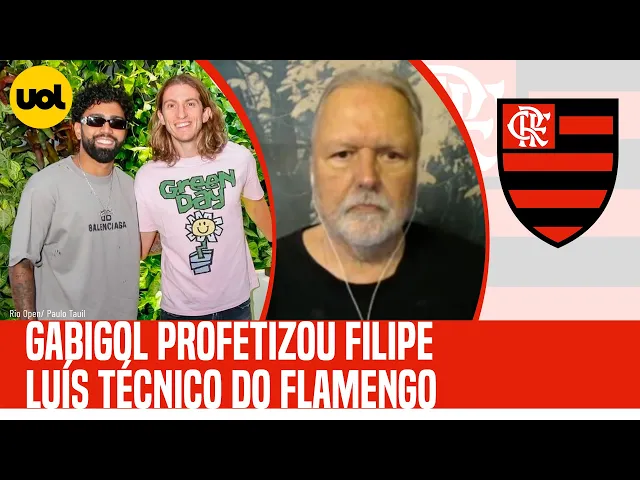 Gabigol 'previu' Filipe Luís treinador em 2021 e cobrou faixa de capitão