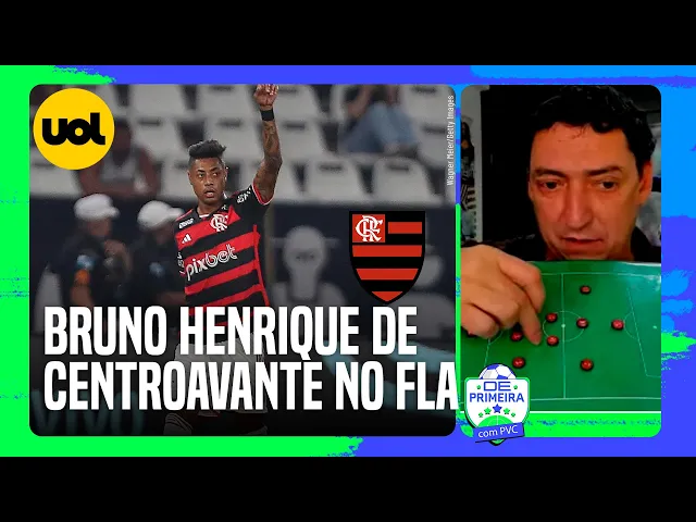 Bruno Henrique centroavante e Gabigol reserva: PVC projeta time do Flamengo