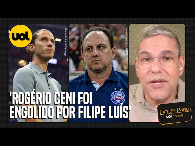 'Rogério Ceni foi engolido por Filipe Luís', afirma narrador João Guilherme