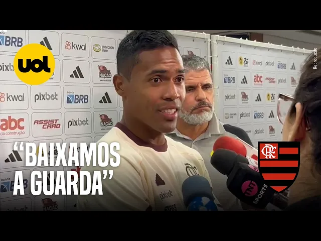 Alex Sandro admite que Fla diminuiu intensidade: 'Baixamos a guarda'