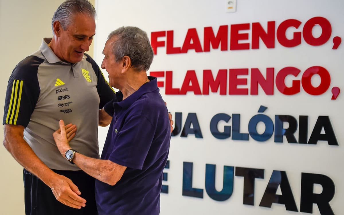 Parreira visita CT do Flamengo e se encontra com Tite