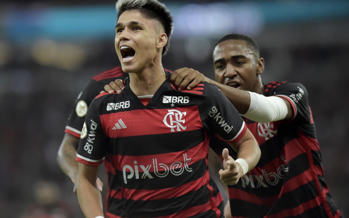 Flamengo supera desfalques e vence o Grêmio com gols de Luiz Araújo