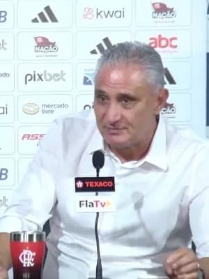 Tite exalta o grupo do Flamengo ao responder perguntas sobre Gabigol