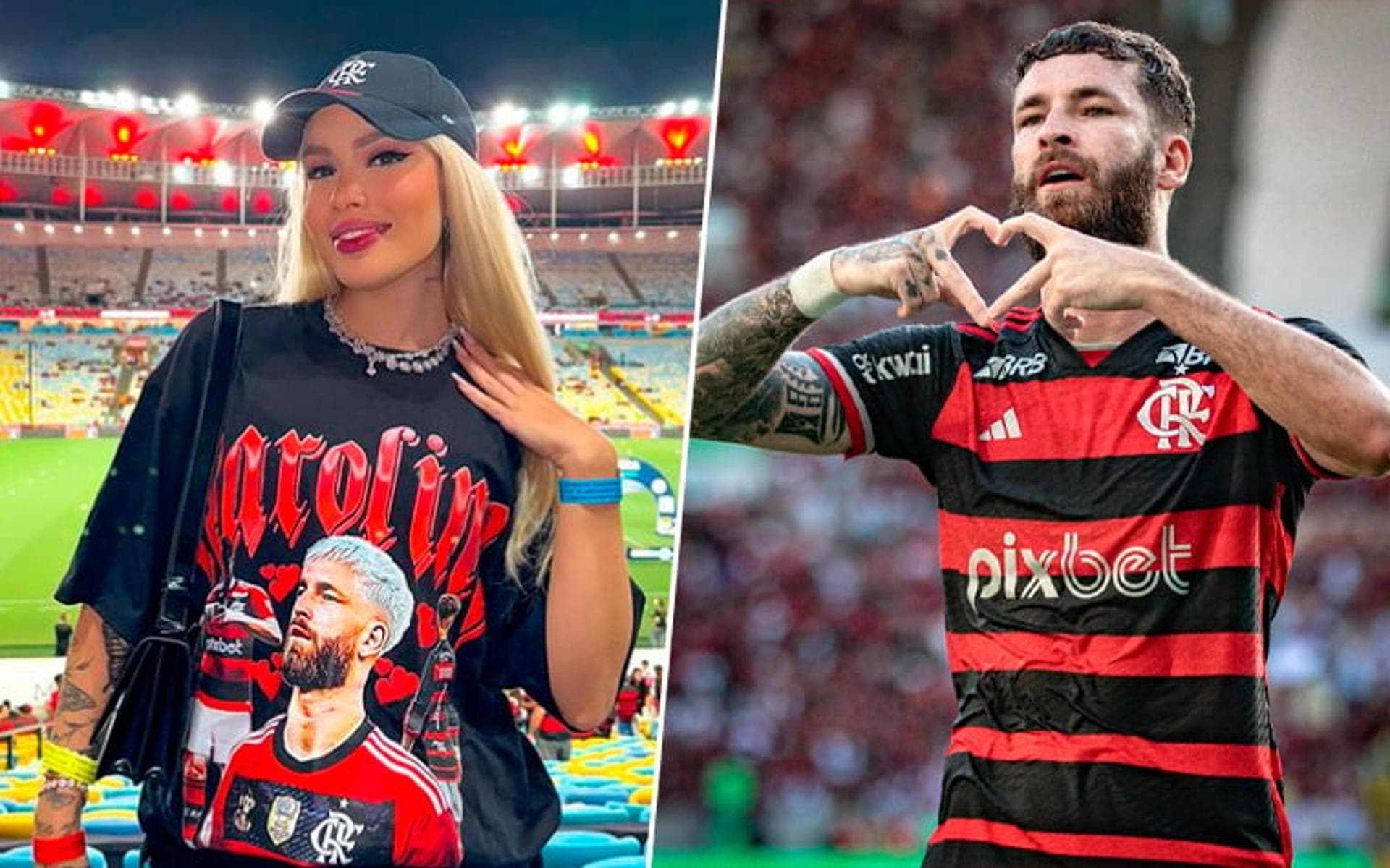 Ao lado de Karoline, Léo Pereira exibe cordão de luxo no Rock in Rio: ‘Guardar no cofre’