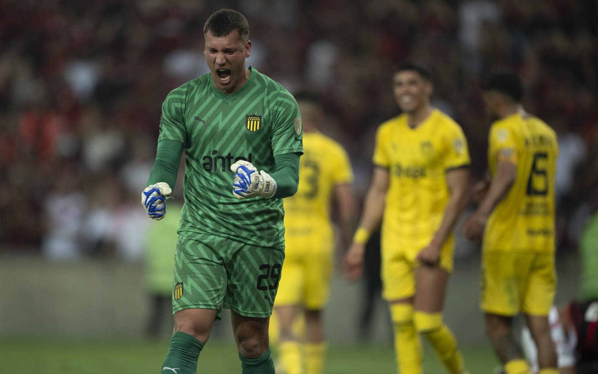 Goleiro do Peñarol provoca torcida do Flamengo após vitória: ‘Maracanã estava mudo’
