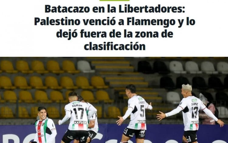 Jornal argentino vê Flamengo 'à beira da eliminação' após derrota na Libertadores