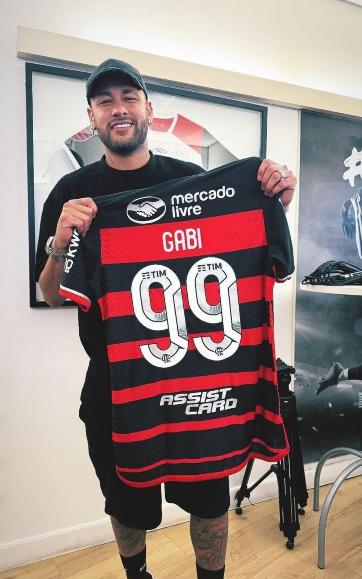 'Flamengo é meu segundo time do coração', diz Neymar