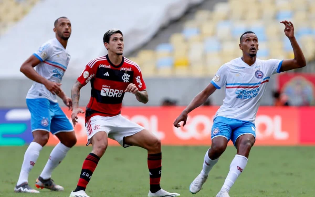 Pelo Brasileirão, Flamengo busca oitava vitória seguida sobre o Bahia