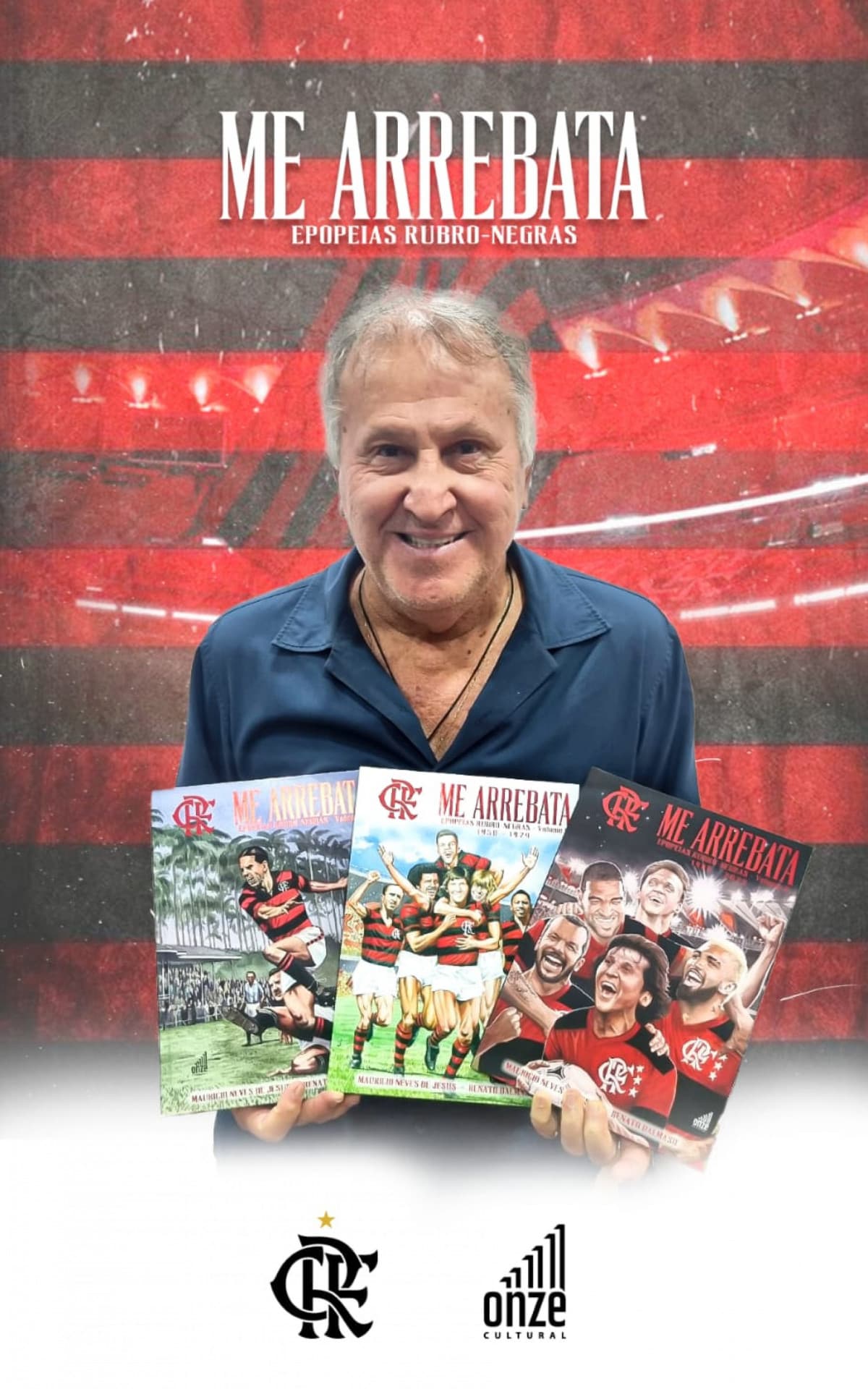 Livro sobre a história do Flamengo arrebata o coração de Zico